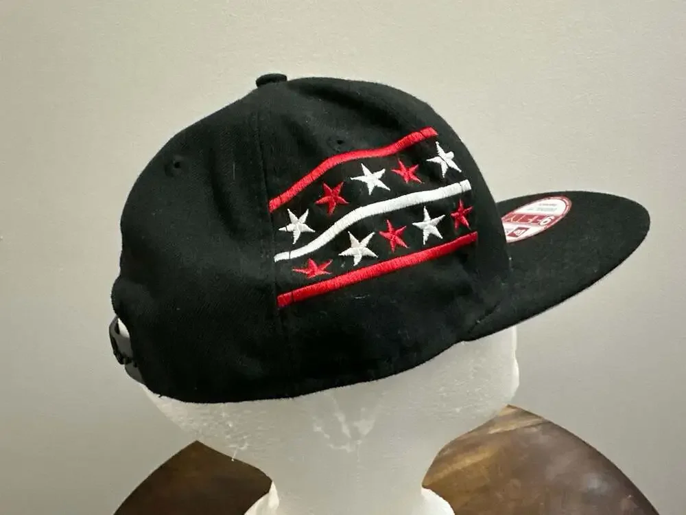 Men's Chicago Bulls New Era Black Shine Through 9FIFTY Snapback Hat,